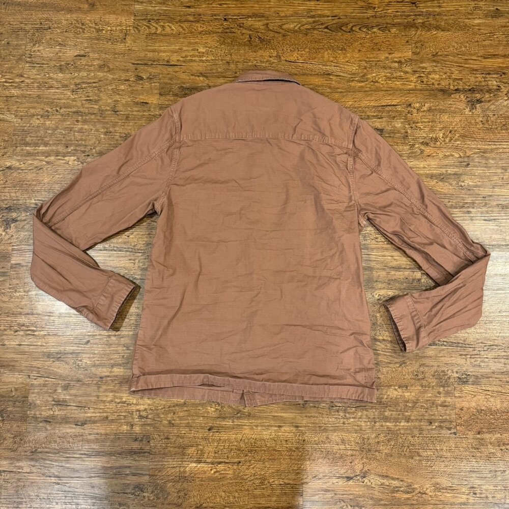 Vuori Brown Casual Outdoor Workwear Button Up Ripstop Jacket Shaket Coat Men's L - Picture 3 of 7